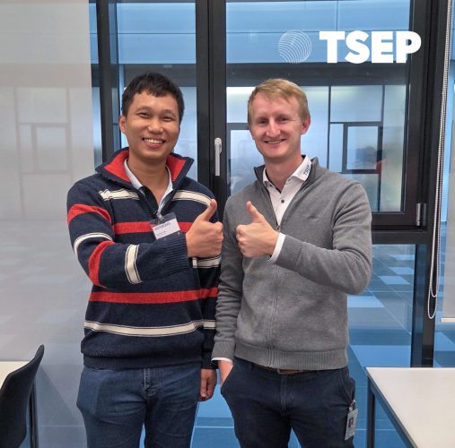 David Courtney, CTO TSEP and architect of the LXI Reference Design (right), with a colleague from Keysight Technologies Malaysia